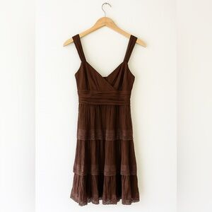 BCBGMAXAZRIA 100%silk Tiered Dress